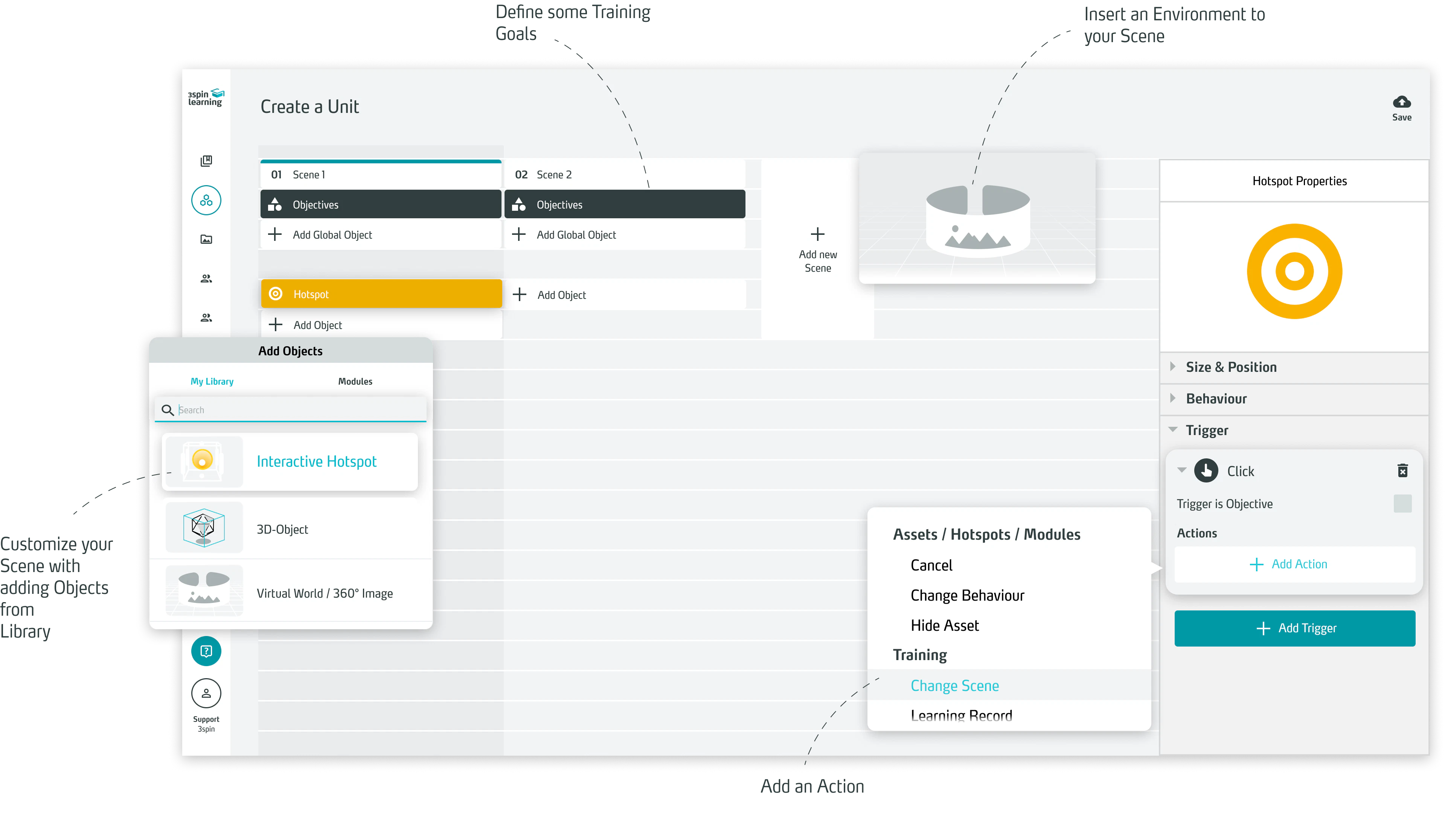 screenshot of 3spin Learning